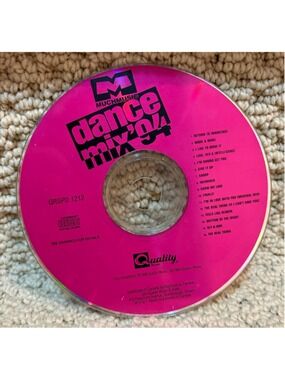 MuchMusic Dance Mix '94 CD Album Pink and Black One Size